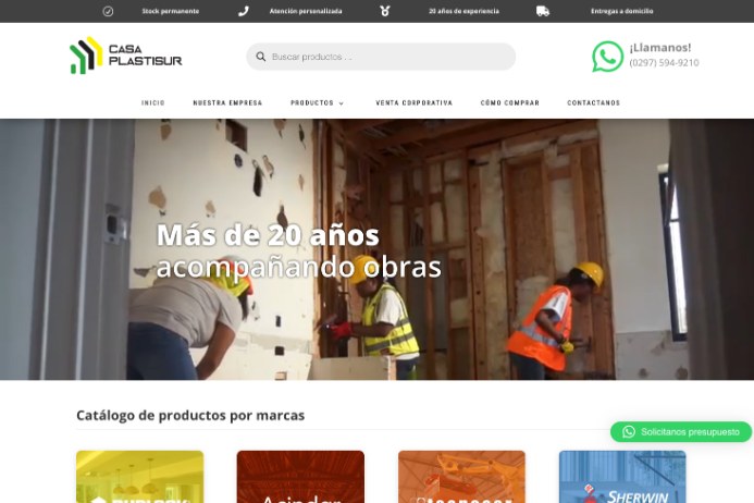 Sitio web de Casa Plastisur